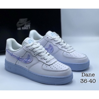 Nike Air Force 1 รองเท้าผ้าใบผูกเชือกพร้อมกล่อง