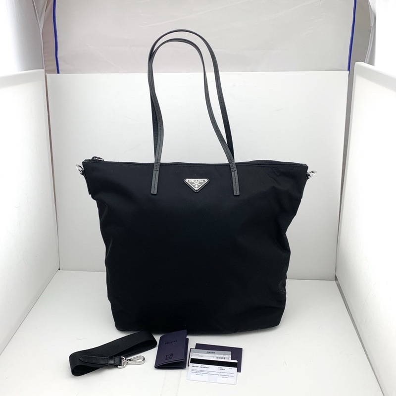 💥💥 New Prada 1BG189 Shopping Tote Bag Authentic แท้💯% ของใหม่