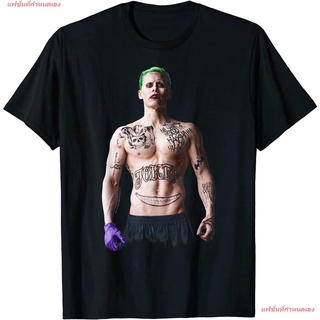 เสื้อยืดผ้าฝ้ายพิมพ์ลายแฟชั่น แฟชั่นที่กำหนดเอง Suicide Squad Joker Stance Black T-Shirt เดอะ ซุยไซด์ สควอด เสื้อยืดพิมพ