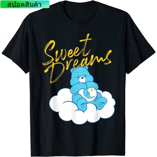 Bear ฤดูร้อนmen disney  Care Bears Sweet Dreams T-Shirt เสื้อยืดแฟชั่นคอกลม สบายๆ ผ้าฝ้าย100%