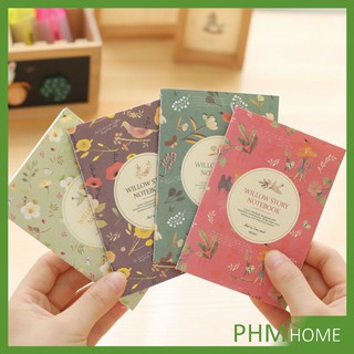 สมุดโน๊ต ลายดอกไม้ ลายเส้นกริด  ราคาถูก สมุดเส้นตาราง 12 x 8…