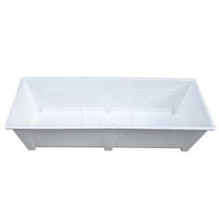 papamami Super plastic planting troughs กระถางต้นไม้- สีขาว 88ซม. (1อัน)