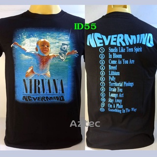 เสื้อวง Nirvana เสื้อวินเทจ เสื้อยืดคอกลม ผ้าcotton ใส่สบาย ลายวินเทจ ใส่ได้ทั้งชายหญิง(id55)