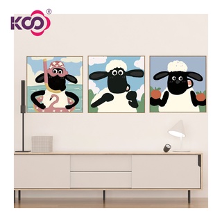 【KS】ภาพวาดปักเพชร ลายแกะ Shaun The Sheep 5D น่ารัก ขนาด 30x30 ซม. 40x40 ซม. 50x50 ซม. DIY สําหรับเด็ก ตกแต่งบ้าน ของขวัญ