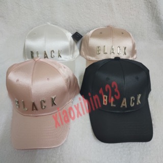 พร้อมส่ง หมวกBLACK cap style หมวกแก๊ปแฟชั่นสไตล์เกาหลี