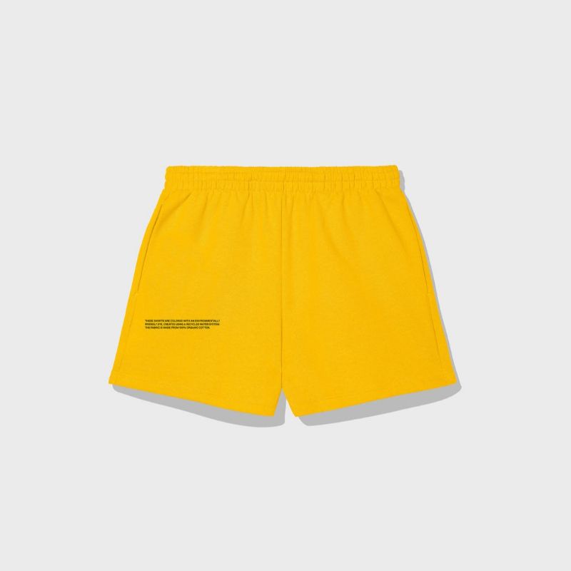 (พร้อมส่ง) PANGAIA - Lightweight Recycled Cotton Shorts (Starfish Yellow)