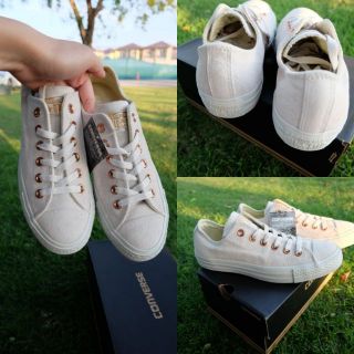 พร้อมส่ง!! [EXCLUSIVE] Converse สี Buff rose gold