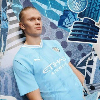 เสื้อเเมนเชสเตอร์ซิตี้ เกรดเเฟนบอล ของแท้ 💯PUMA MANCHESTER CITY 2023/2024 HOME REPLICA JERSEY - TEAM LIGHT BLUE