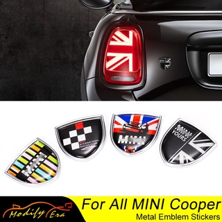 สติกเกอร์ตราสัญลักษณ์โลหะ รูปสัญลักษณ์รถยนต์ สําหรับ Mini Cooper Countryman Clubman F54 F55 F56 R55 R56 R60 F60