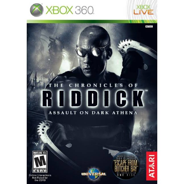 แผ่น XBOX 360 The Chronicles of Riddick Assault on Dark Athena ใช้กับเครื่องที่แปลงระบบ JTAG/RGH