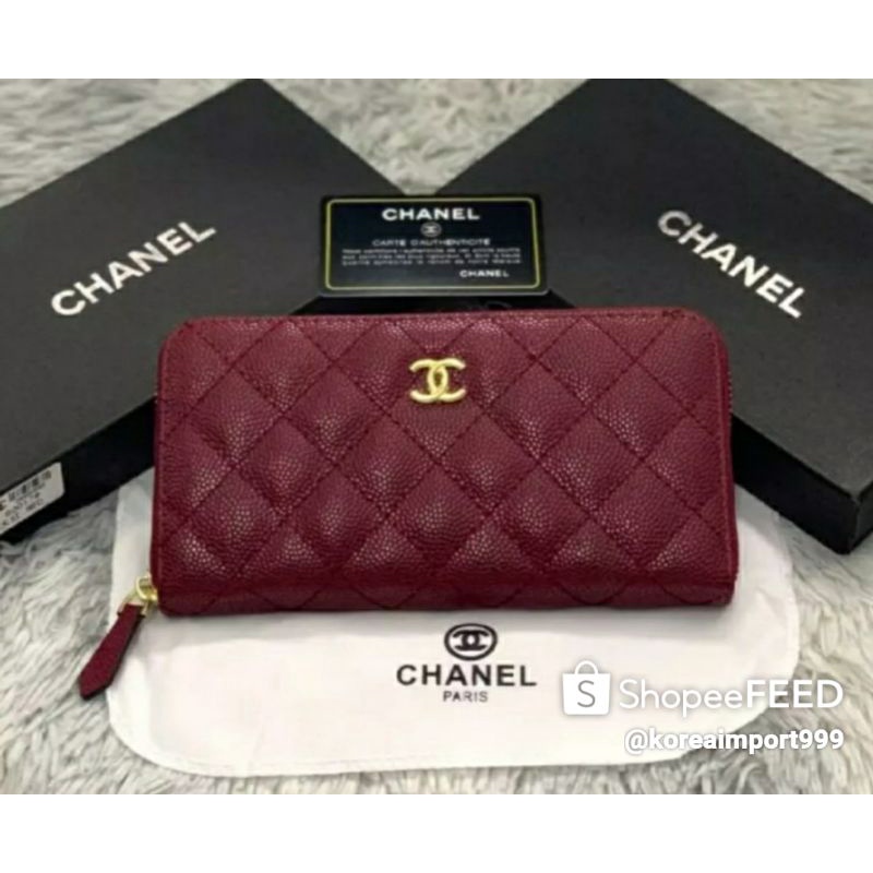 Chanel Cavier Zippy Long Wallet