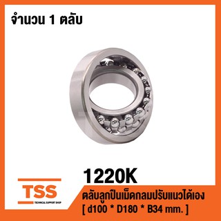 1220K  ตลับลูกปืนเม็ดกลมปรับแนวได้เอง ( SELF ALIGNING BALL BEARINGS ) เพลาเฉียง 1220 K