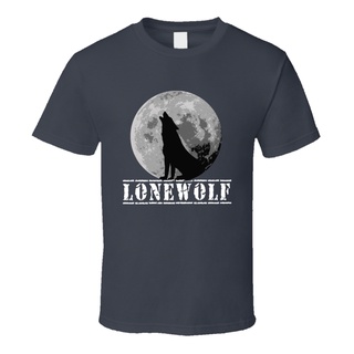 ใหม่ เสื้อยืดลําลอง แขนสั้น ลายธงชาติทหาร ดวงจันทร์ หมาป่า สุนัขS-5XL