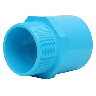 Joints MPT STRAIGHT PVC SOCKET SCG 3" LIGHT BLUE Pipe fitting Water supply system ข้อต่อ ข้อต่อตรงเกลียวนอก-หนา SCG 3 นิ