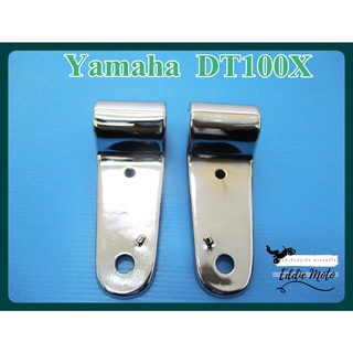 YAMAHA DT100X HEADLIGHT CLAMP "CHROME"  // หูช้างยึดไฟหน้า แคล้มป์ยึดไฟหน้า สีชุบ (1 คู่) สินค้าคุณภาพดี