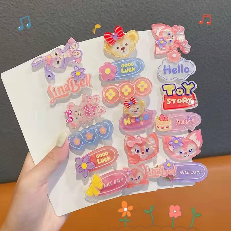 กิ๊บติดผมลายการ์ตูน กิ๊บติดผม สีพาสเทล กิ๊บกระต่าย 3ชิ้น ราคา ถูกที่สุด ดีลบีเคเค แกลเลอรีภาพที่ 3