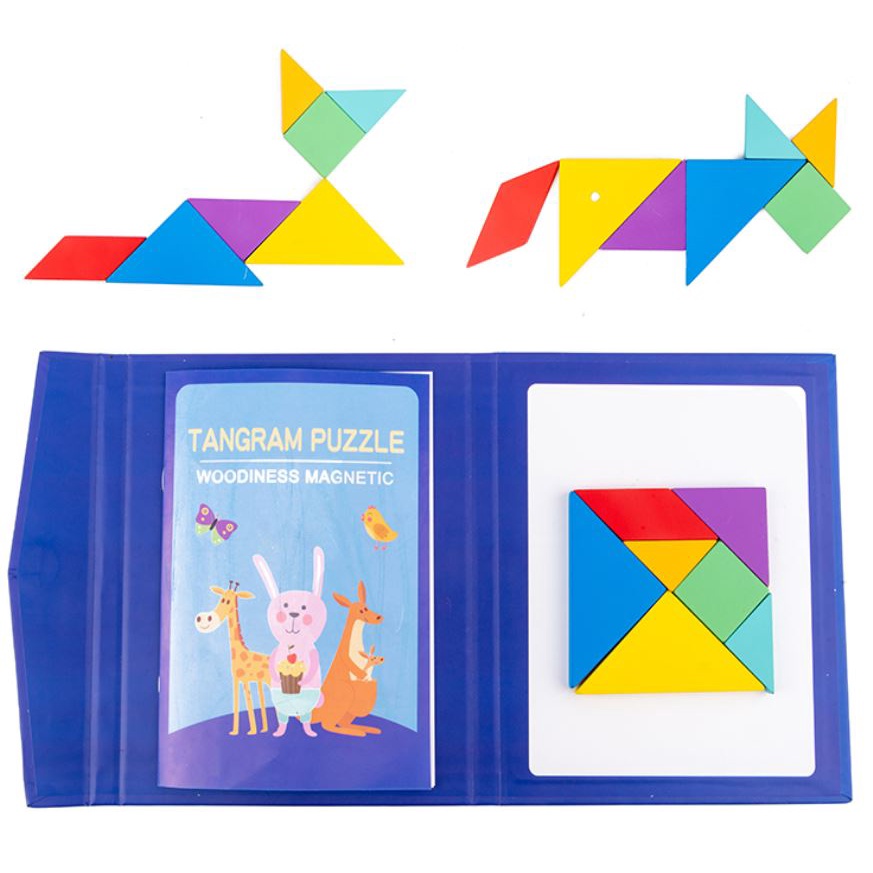 💥 SALES 💥 Tangram สมุดแม่เหล็กแทนแกรม ของเล่นเสริมพัฒนาการเด็ก