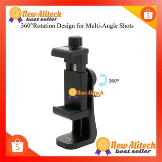 U-clip E-clip ขาตั้งกล้องโทรศัพท์มือถือหมุนได้ 360 องศาTripod Mount Mobile Phone Clip Holder Vertical Bracket 360 Degree