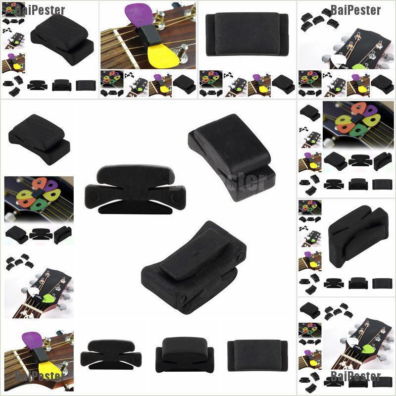 BaiPester Wedgie Bass Guitar Headstock Pick Holder Rubber Pick