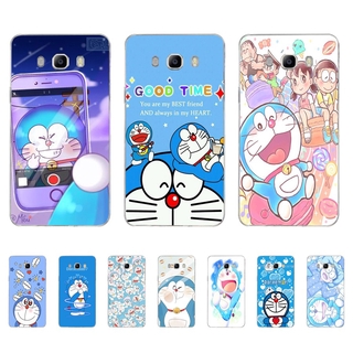 เคสโทรศัพท์มือถือพิมพ์ลาย Doraemon สําหรับ Samsung Galaxy J5 J7 2016 J6 Plus 2018