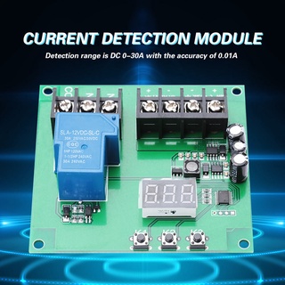 โมดูลรีเลย์ตรวจจับกระแสไฟตรง DC โมดูลรีเลย์ป้องกันกระแสเกิน โมดูลรีเลย์  7-30V 0-30A Dc ตรวจจับการเคลื่อนไหว