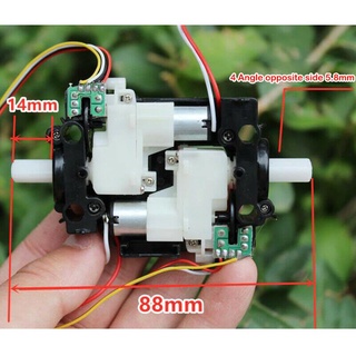 DC 3-6V 600RPM Electric Gear Motor Ball Bearing Encoder Speed Measurement DIY Smart Intelligent Trolley Toy Car Robot Ch