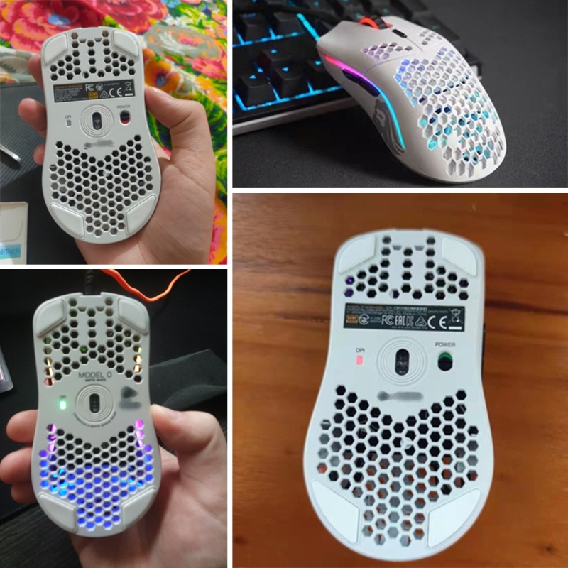 Lucky* 1Pack Ice Version Tiger Gaming Mouse Feet สติกเกอร์เมาส์ Glide Curve Edge Replacement สําหรับ