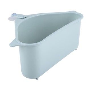 เหลี่ยม ที่กรองเศษอาหารพลาสติก 19110603(Blue) ฟ้า ตะกร้าใส่ของในครัว CORNER SINK STRAINER BASKET KECH BLUE