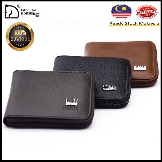 [MY] Imperial Horse Mens Leather FULL Zip Wallet (พร้อมกล่อง)