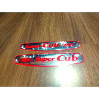 สติ๊กเกอร์แปะถังน้ำมันsupercub