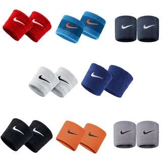 Nike Collection ไนกี้ ผ้ารัดข้อมือ สายรัดข้อมือ อุปกรณ์สำหรับออกกำลังกาย Swoosh Wristbands (370)