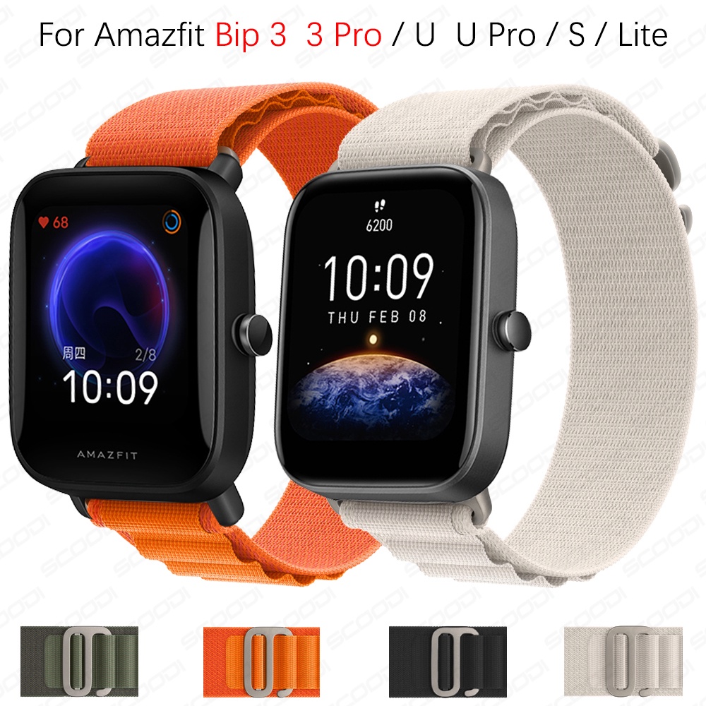 สายนาฬิกาข้อมือไนล่อน สําหรับ Xiaomi Huami Amazfit bip 3 Pro bip U Pro bip S Lite