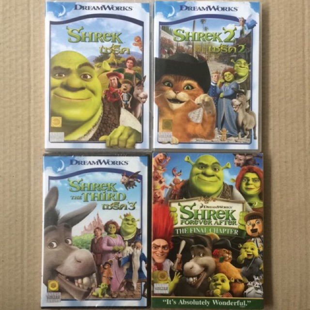 Shrek 1-4 (Dvd)/เชร็ค 1-4 (ดีวีดี 2 ภาษา) | Shopee Thailand