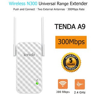 Tenda A9 Wireless WiFi Repeater อุปกรณ์ขยายสัญญาณ WiFi