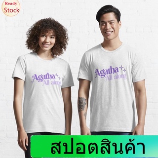 gothic เสื้อยืดแขนสั้น Agatha All Along Essential T-Shirt Sports T-shirt