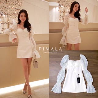 จั้มสูท แขนยาว ทรงเดรสด้านในเป็นกางเกง ป้าย Pimala