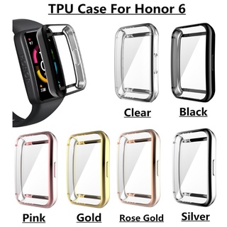 Spt เคสสําหรับ Huawei Honor Band 6 เคสนาฬิกาข้อมือ Tpu กันกระแทก 6 ชุบ