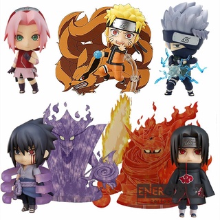 Naruto Nendoroid Sasuke Hinata Itachi Gaara Kakashi Sakura Jiraiya PVC 682# 707# ของเล่นฟิกเกอร์ Nendoroid Action Figure ขนาด 10 ซม.