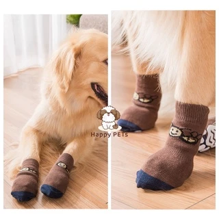 Happy PETs 🐾 Size 2XL-5XL ถุงเท้าสุนัขใหญ่ ถุงเท้าหมา [เลือกลายได้]🐾