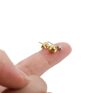 20pcs ก้านต่างหู ต่างหูอุปกรณ์พื้นฐานสแตนเลสไม่เป็นสนิม ต่างหูทรงกลม diy อุปกรณ์