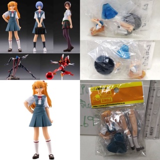 (แท้/มือ1,2) Kaiyodo Capsule Q Collection Evangelion Shikinami Asuka Langley School Uniform