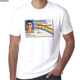 mclovin id card superbad geek เสื้อยืดลําลองแฟชั่นสําหรับผู้ชายแขนสั้นสีขาว sbz4459