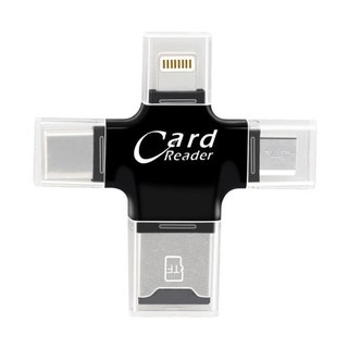 4 in 1Micro SD Card Reader with Type-C