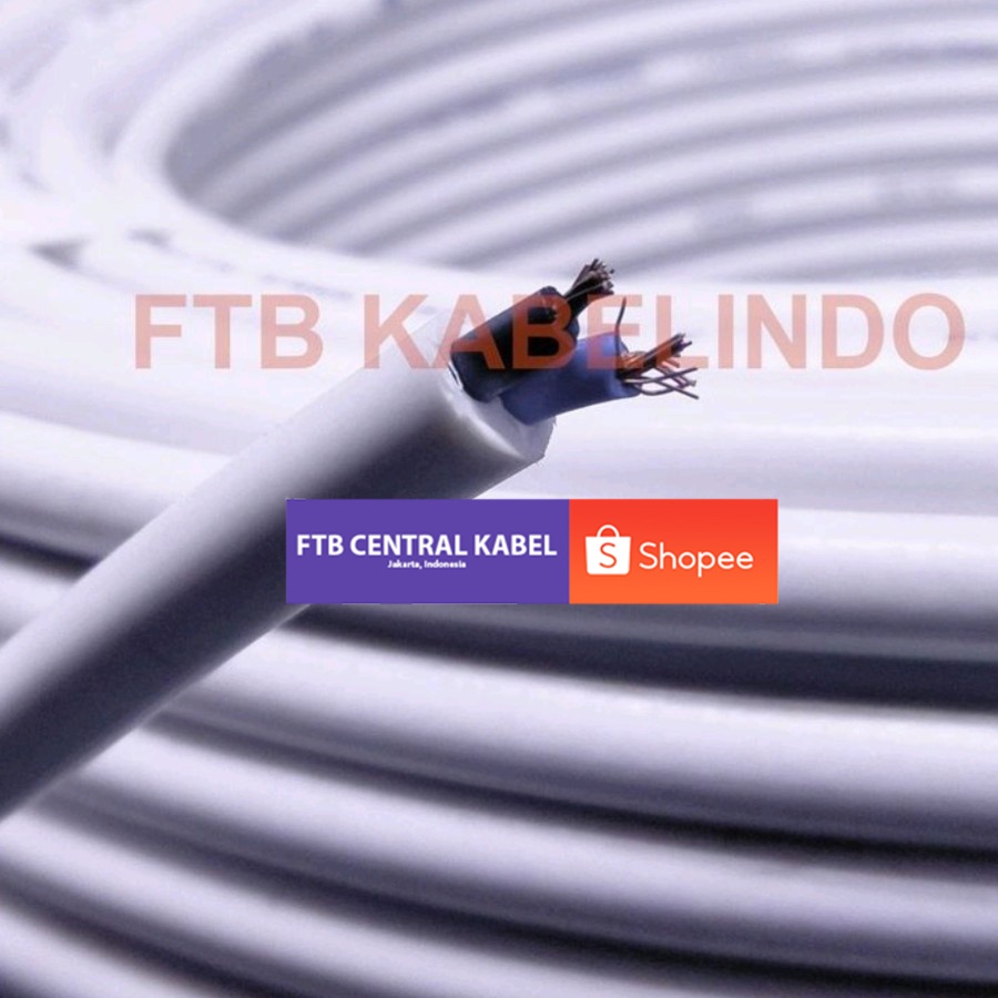 SNI FTB NYMHY CABLE 2x0.75 50Meters (2x0.75mm 2x0.75mm 2x0.75) H05VVF
