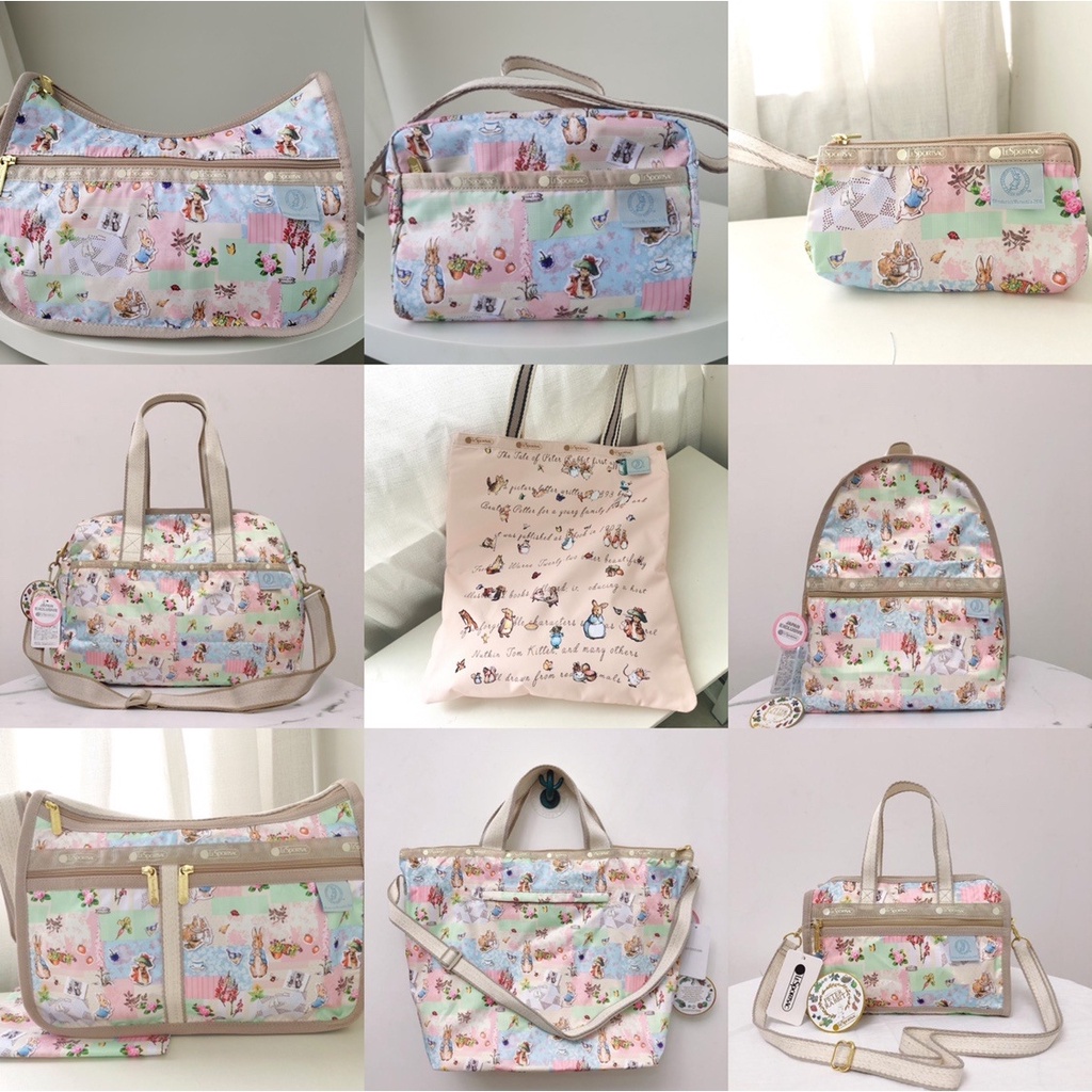 Lesportsac คอลเลกชันร่วม Peter Rabbit Joint สุภาพสตรีกระเป๋าสะพายกระเป๋าสะพายข้าง K568