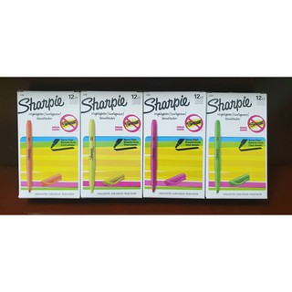 ปากกาเน้นข้อความ Sharpie ชาร์ปี้ (กล่อง12ด้าม)