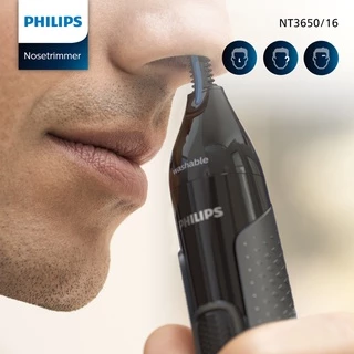 ฟิลิปส์ เครื่องตกแต่งขนจมูก หู และคิ้ว สีดำ รุ่น NT3650/16 PHILIPS TRIMMER NT3650/16(ฺBLACK)