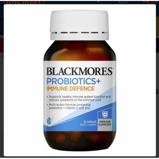 Exp.4/24ของแท้Blackmore Probiotic Immune Defence โปรไบโอติก เสริม vit c+zinc Blackmores probiotics แบล็คมอร์ ภูมิคุ้มกัน