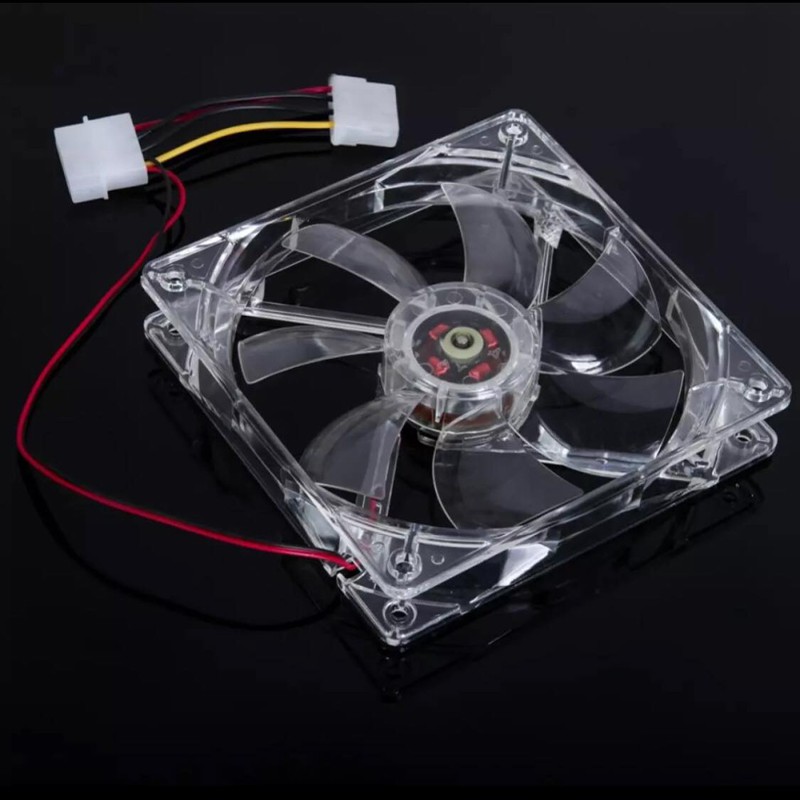 LED Light PC Computer CPU Cooling Cooler Case Fan 4Pin พัดลมเคสคอมตั้งโต๊ะ