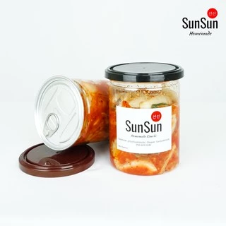 กิมจิโฮมเมด อร่อย! 380 g SunSun Homemade Kimchi กิมจิผักกาดขาว กิมจิผักกาดขาวคีโต กิมจิแตงกวาญี่ปุ่น